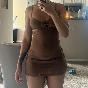 Brown Mini Dress never worn.